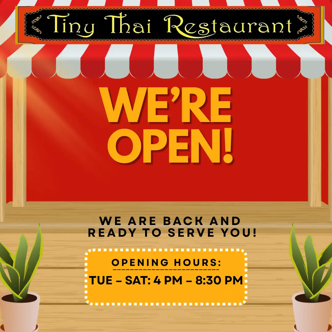 We are back and open